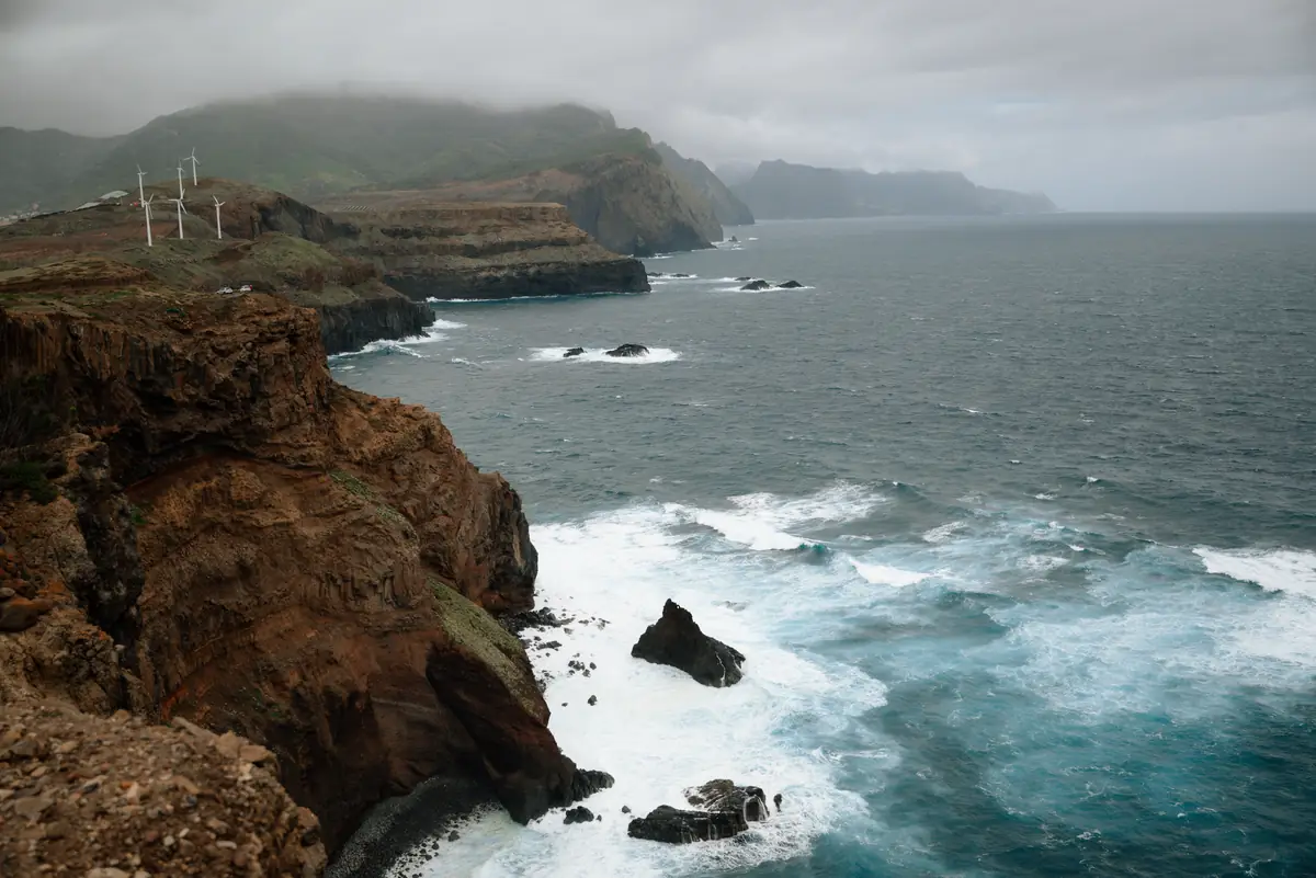 The wild ocean at Ponta de São Lourenço